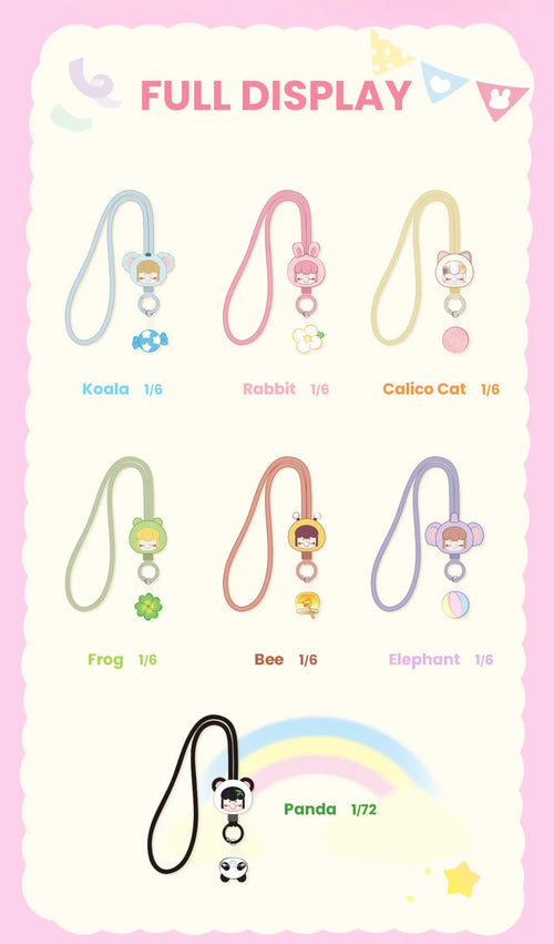 Baby nanci fluffy party phone chain